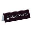 Gereserveerd